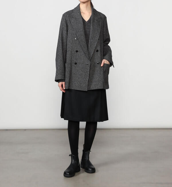  「CHEMISE D'ADAM | 〈別注〉SHIRT JACKET GREY WOMEN」|テーラードジャケット|
