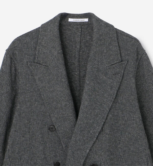  「CHEMISE D'ADAM | 〈別注〉SHIRT JACKET GREY WOMEN」|テーラードジャケット|