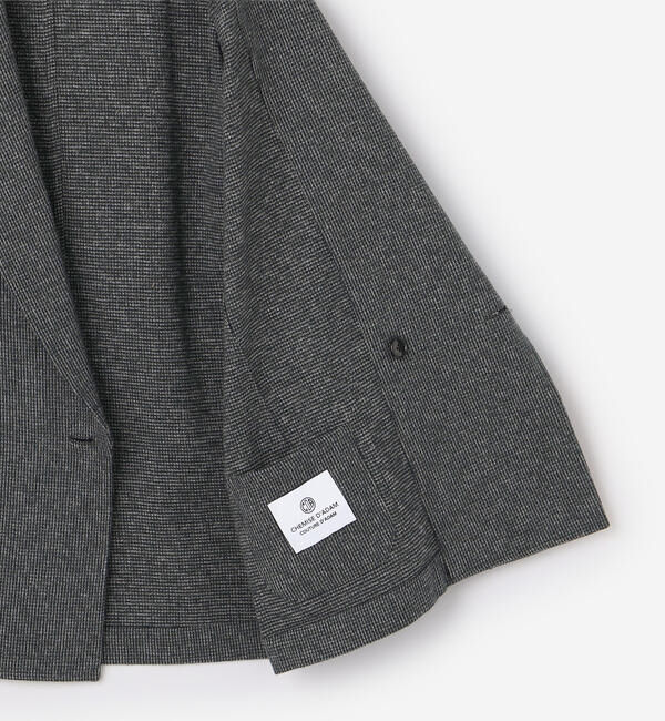  「CHEMISE D'ADAM | 〈別注〉SHIRT JACKET GREY WOMEN」|テーラードジャケット|