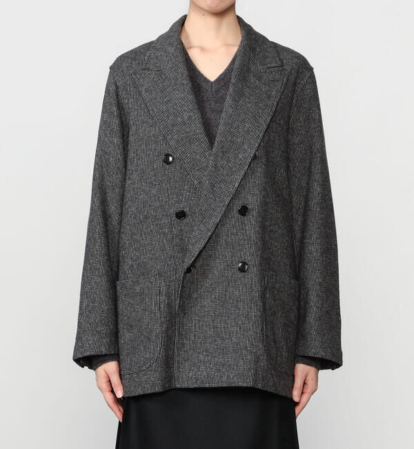  「CHEMISE D'ADAM | 〈別注〉SHIRT JACKET GREY WOMEN」|テーラードジャケット|