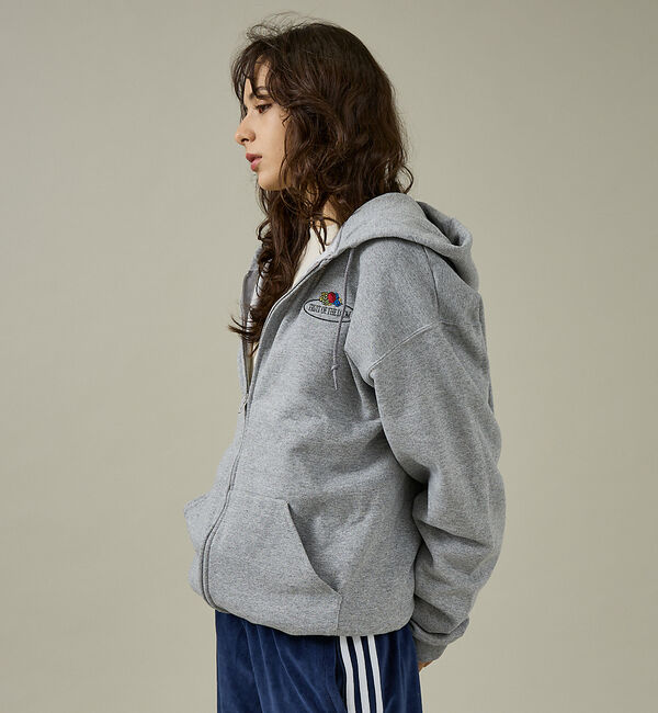 ABAHOUSE「【FRUIT OF THE LOOM】PRINTZIP HOODIE1/ワンポイ」|パーカー|