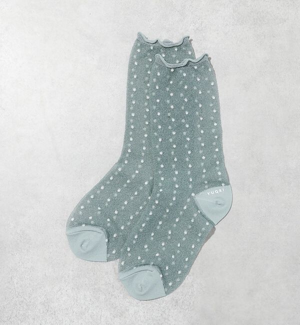 Rouge vif「【YUQRI/ユクリ】DotVeil/靴下/フェミニン/ロマンティック/ギフト【」|ソックス|グレー