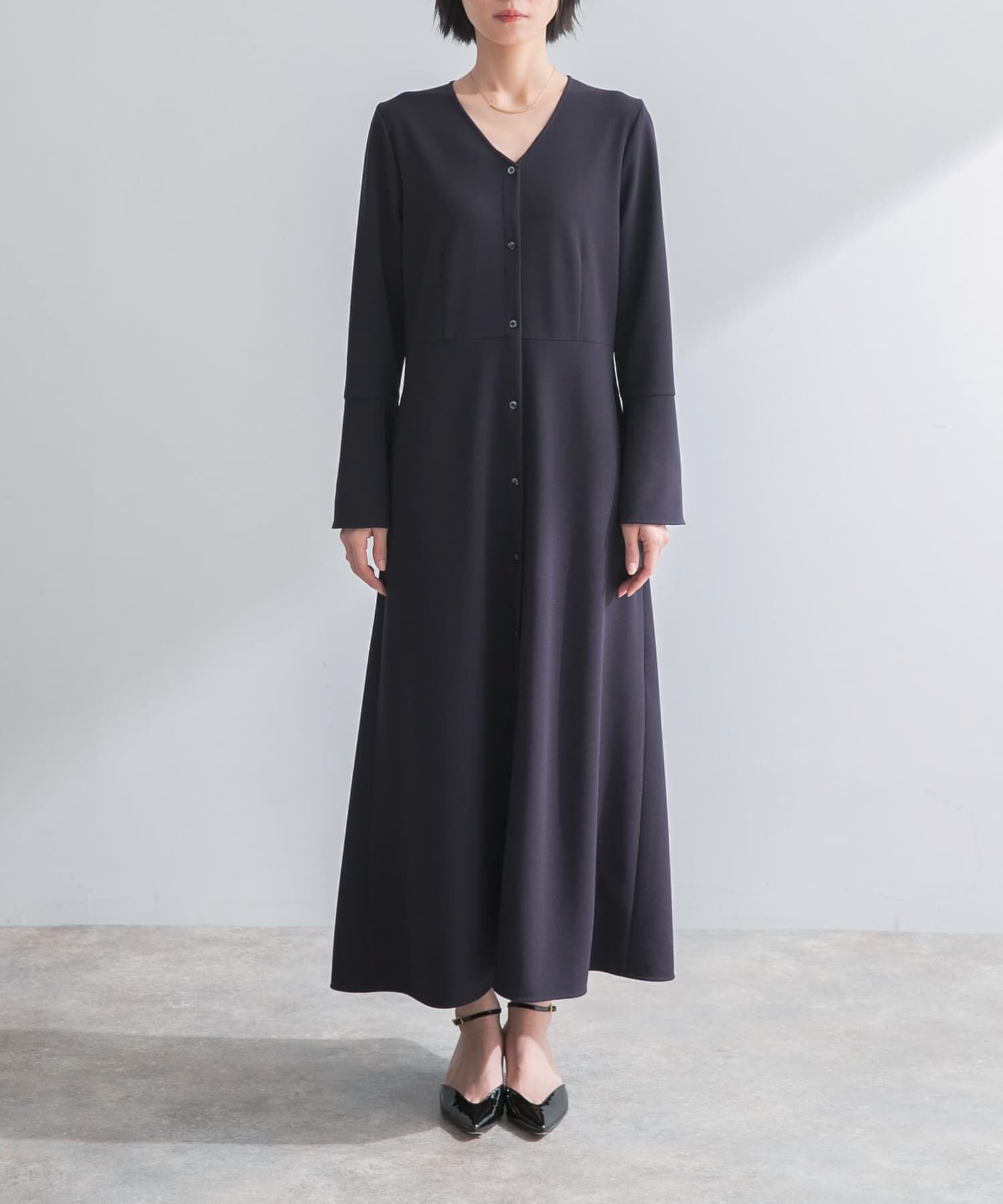 URBAN RESEARCH ROSSO「ストレッチジョーゼットワンピース」|ワンピース|