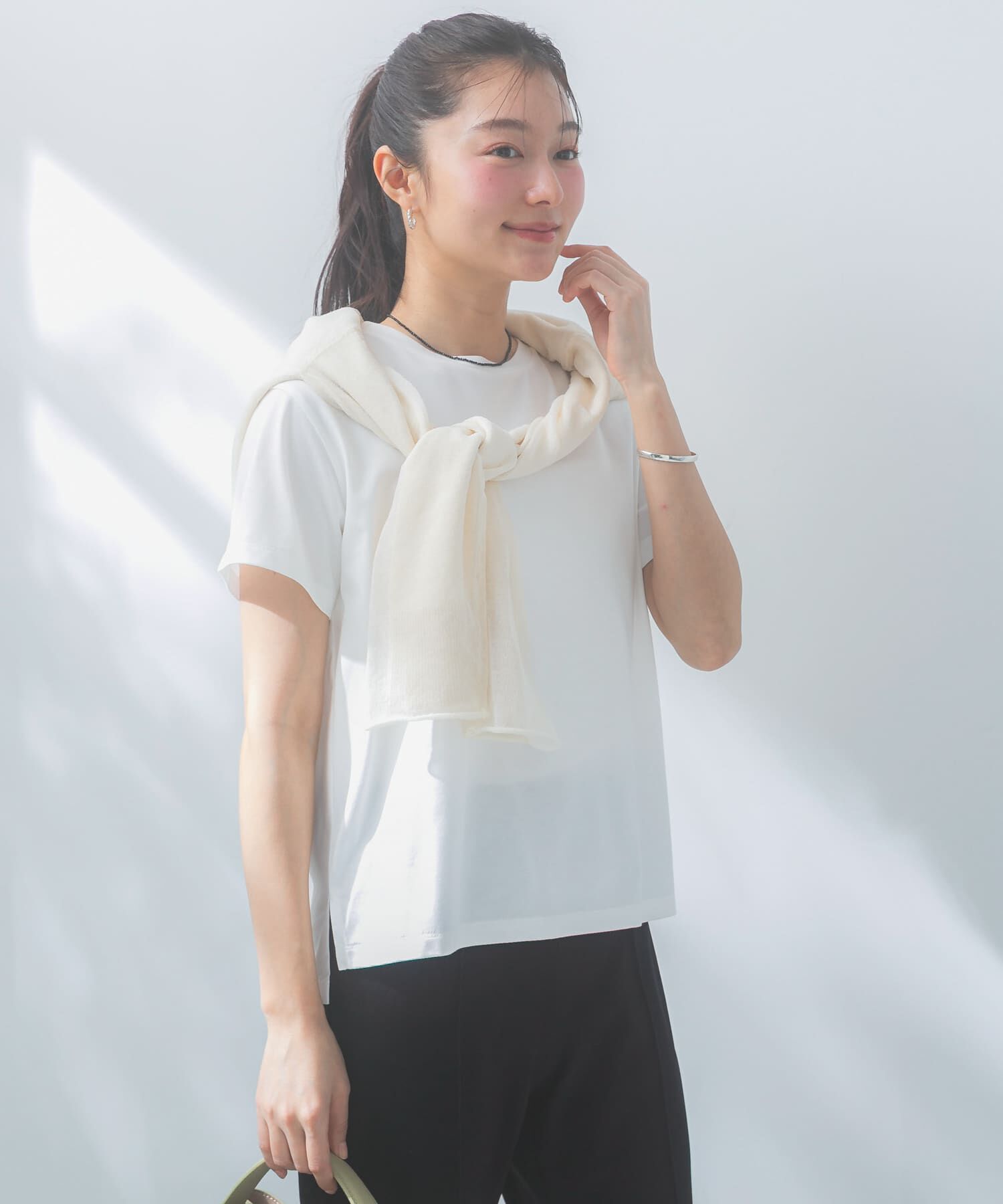URBAN RESEARCH ROSSO「UVカットアイスコットンカットソー」|Tシャツ・カットソー|