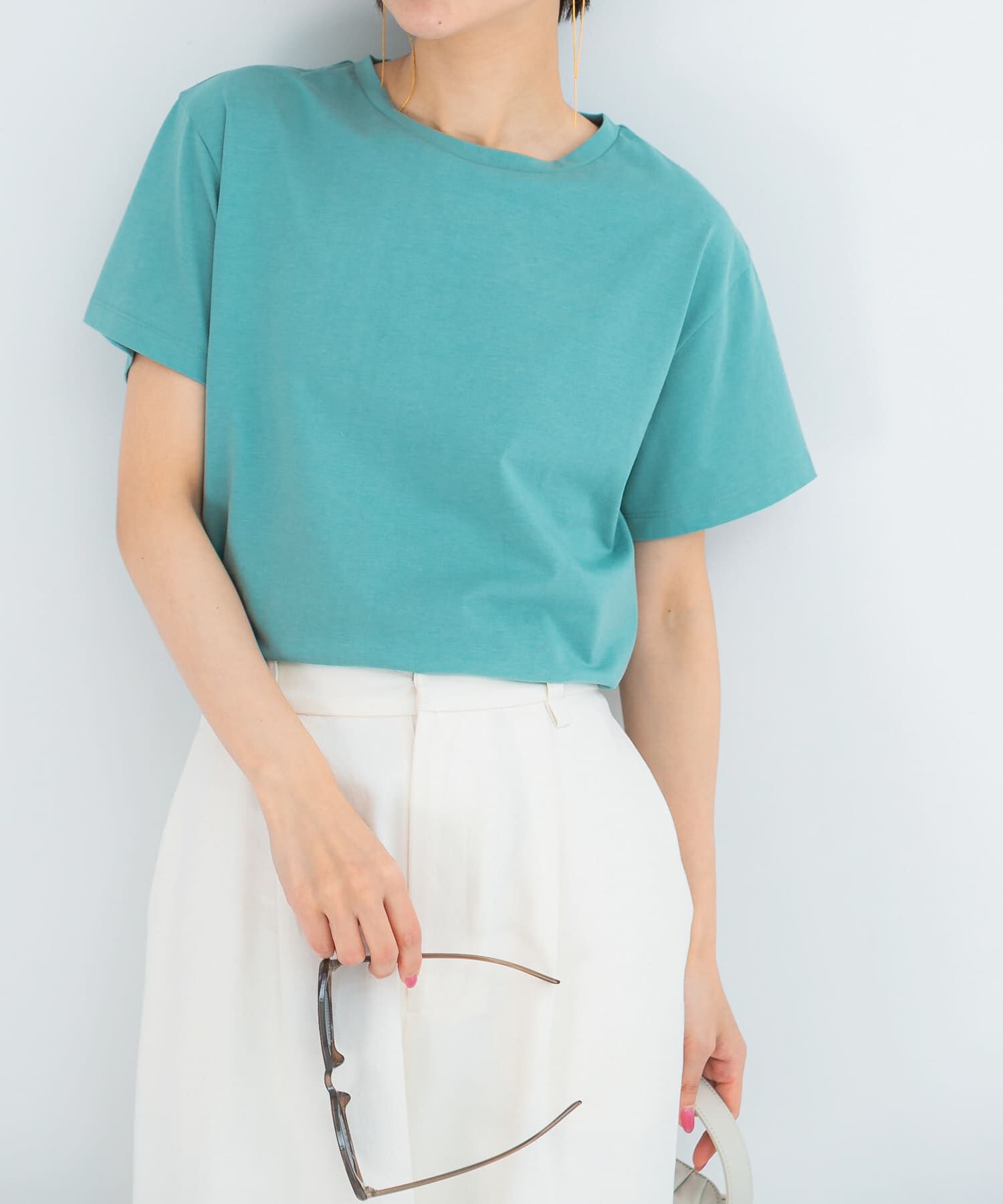 URBAN RESEARCH ROSSO「UVカットアイスコットンカットソー」|Tシャツ・カットソー|