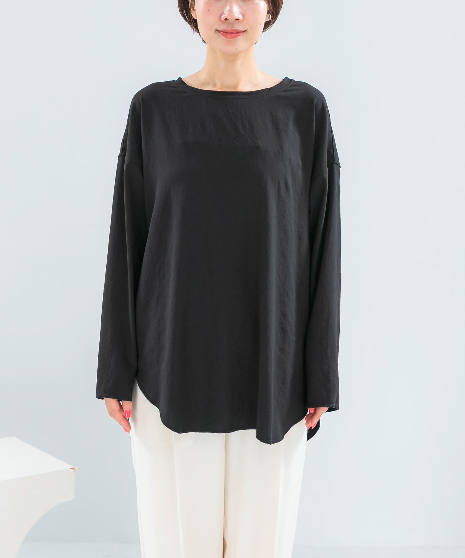URBAN RESEARCH ROSSO「ストレッチジョーゼットプルオーバー」|Tシャツ・カットソー|