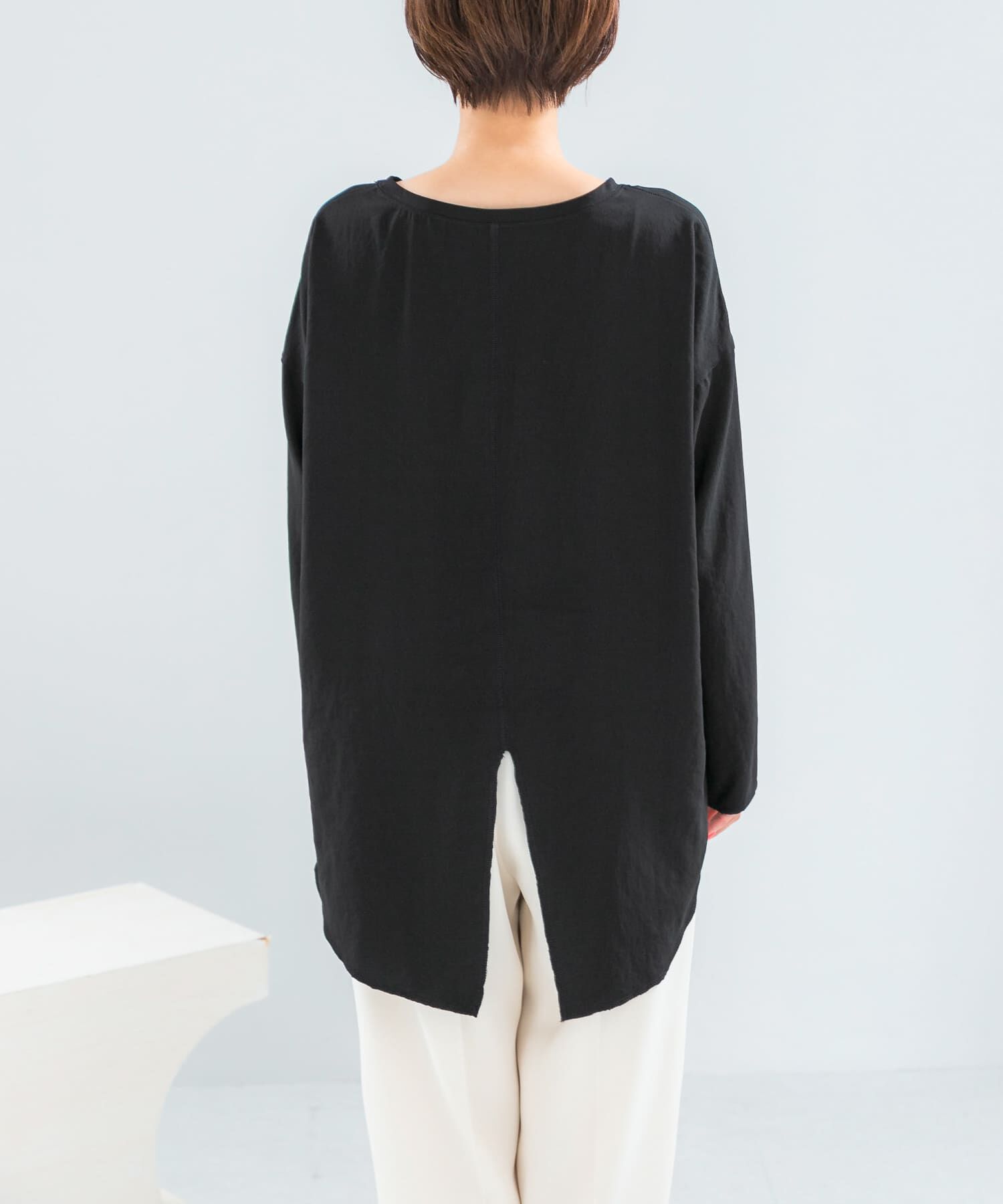 URBAN RESEARCH ROSSO「ストレッチジョーゼットプルオーバー」|Tシャツ・カットソー|