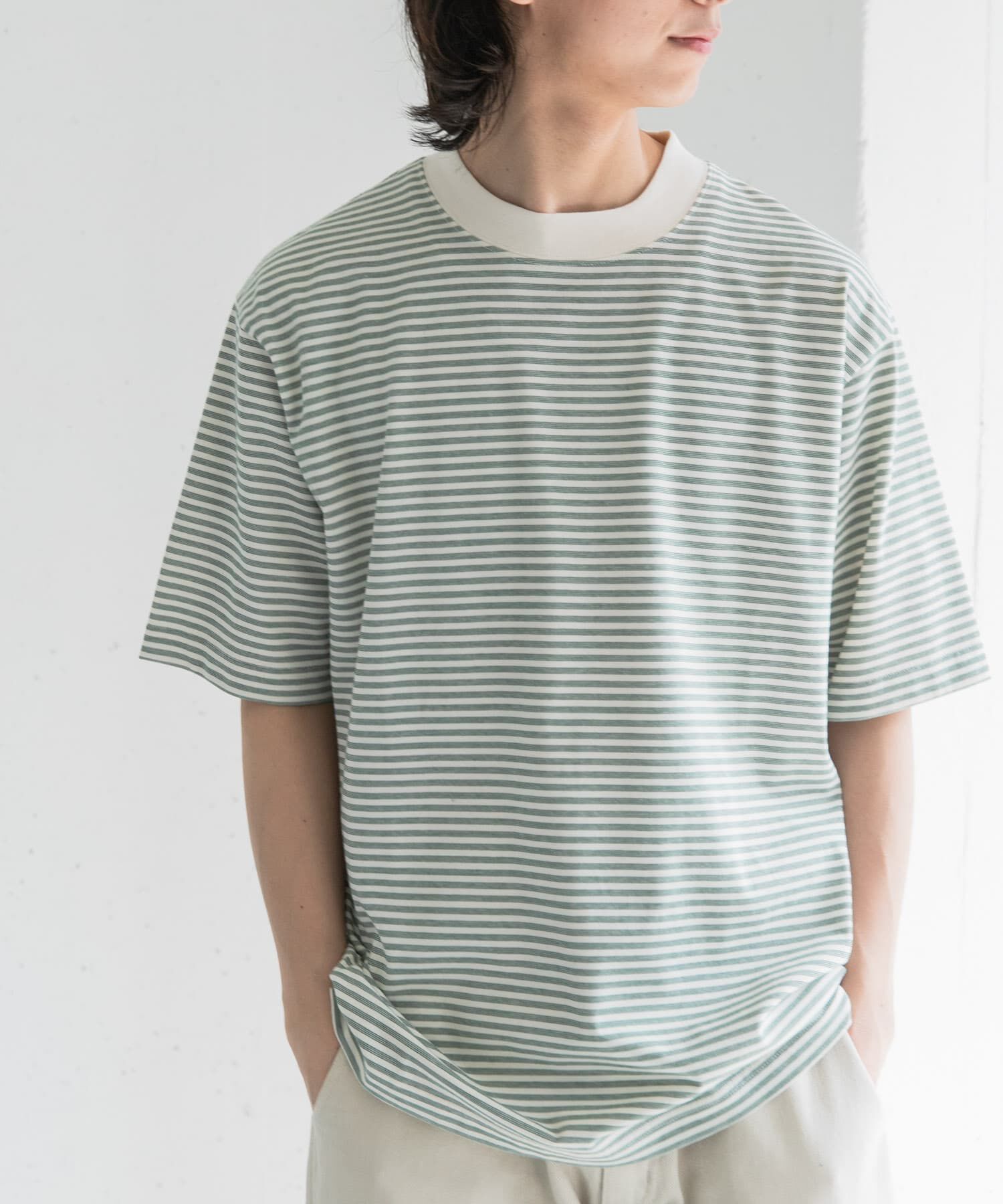 URBAN RESEARCH DOORS「FORK&SPOON　マルチボーダーTシャツ」|Tシャツ・カットソー|
