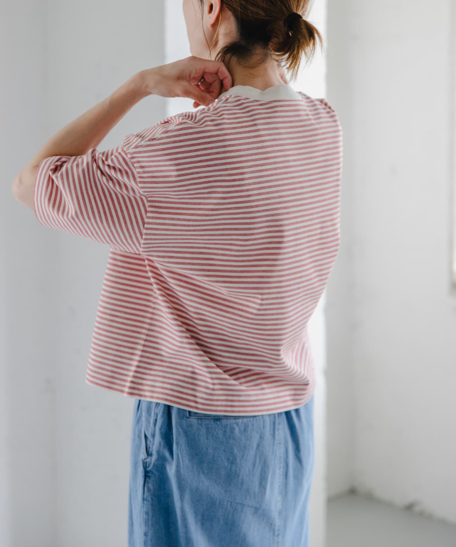 URBAN RESEARCH DOORS「FORK&SPOON　マルチボーダーTシャツ」|Tシャツ・カットソー|