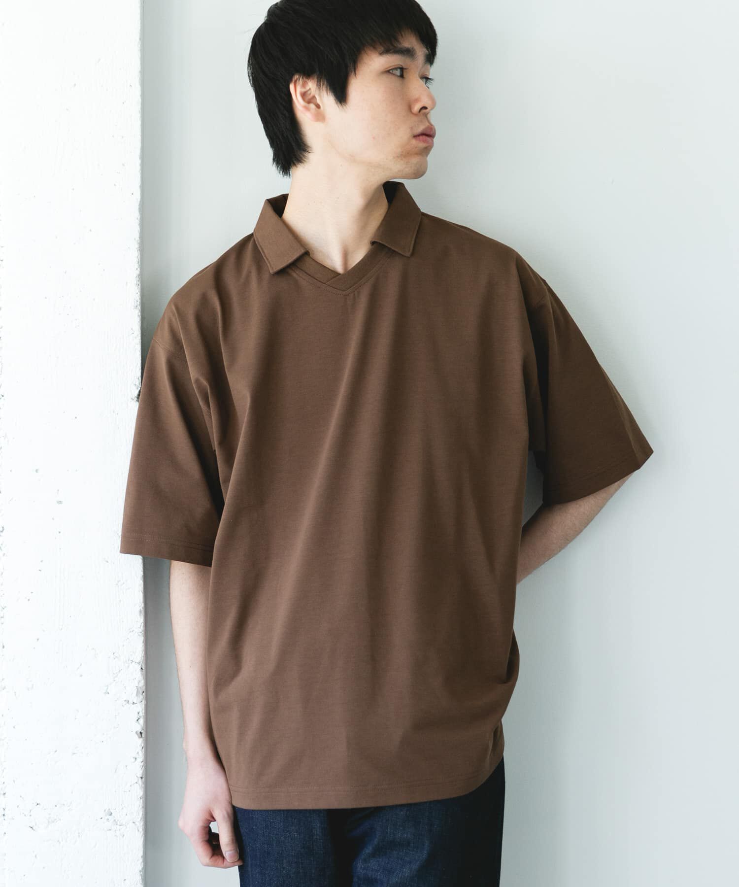 URBAN RESEARCH DOORS「『吸水速乾/防ｼﾜ/抗ﾋﾟﾘﾝｸﾞ/UVｶｯﾄ/ｲｰｼﾞｰｹｱ』DRYMIX Vﾈｯ  」|Tシャツ・カットソー|