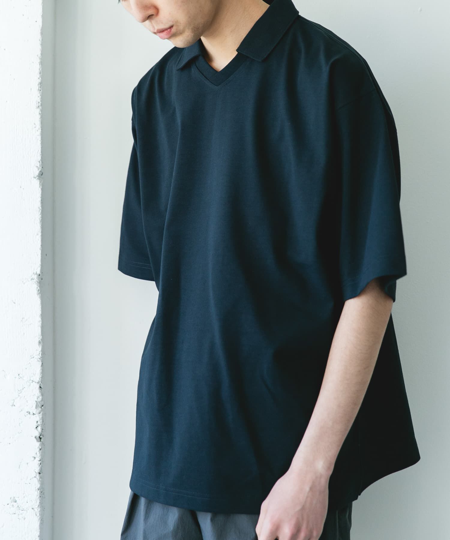 URBAN RESEARCH DOORS「『吸水速乾/防ｼﾜ/抗ﾋﾟﾘﾝｸﾞ/UVｶｯﾄ/ｲｰｼﾞｰｹｱ』DRYMIX Vﾈｯ  」|Tシャツ・カットソー|
