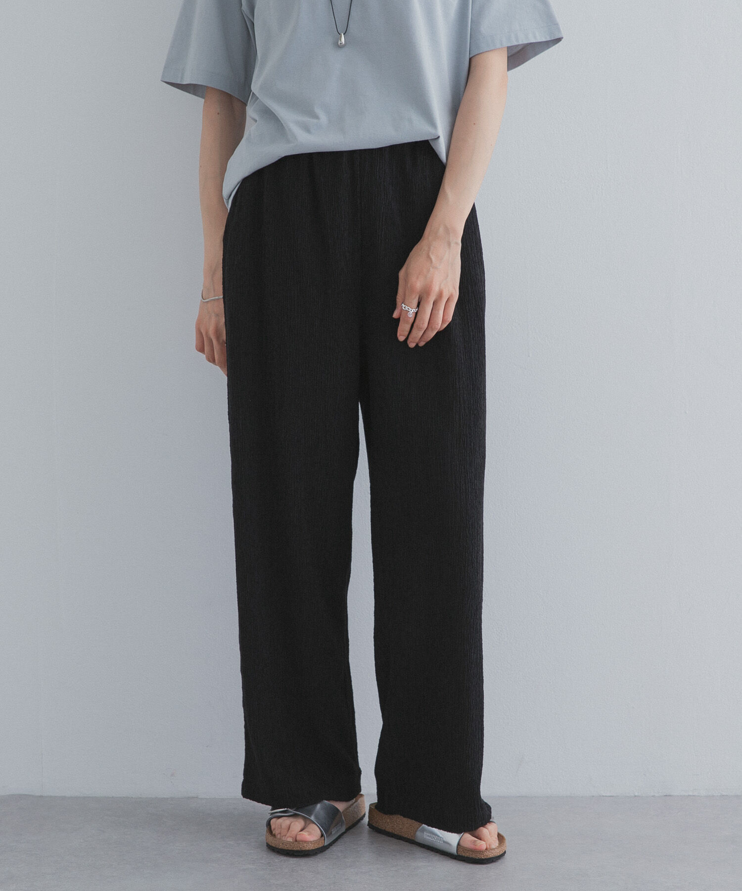 URBAN RESEARCH DOORS「楊柳ストレートイージーパンツ」|その他|