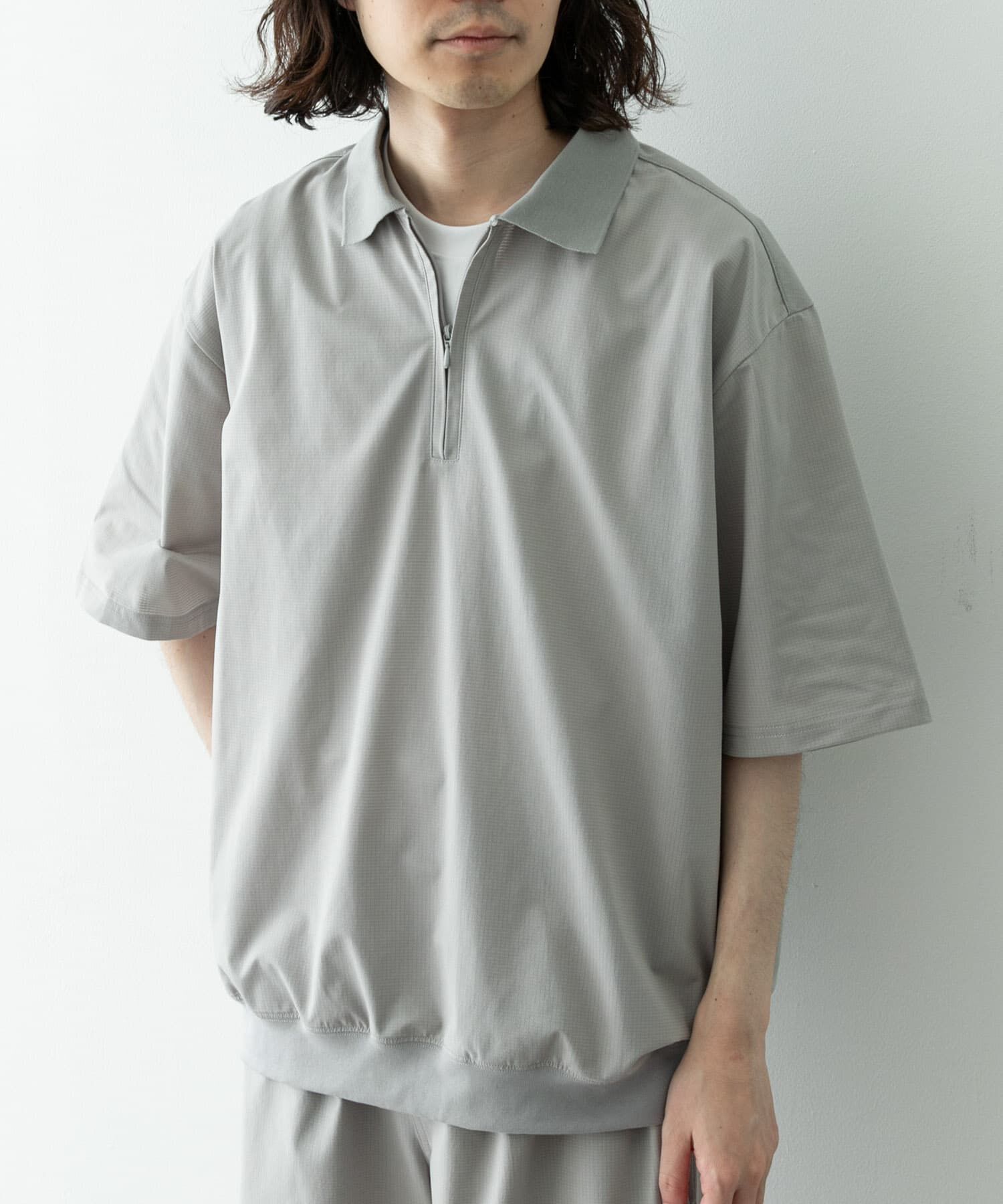Sonny Label 「ドットメッシュハーフジッププルオーバー」|シャツ・ブラウス|