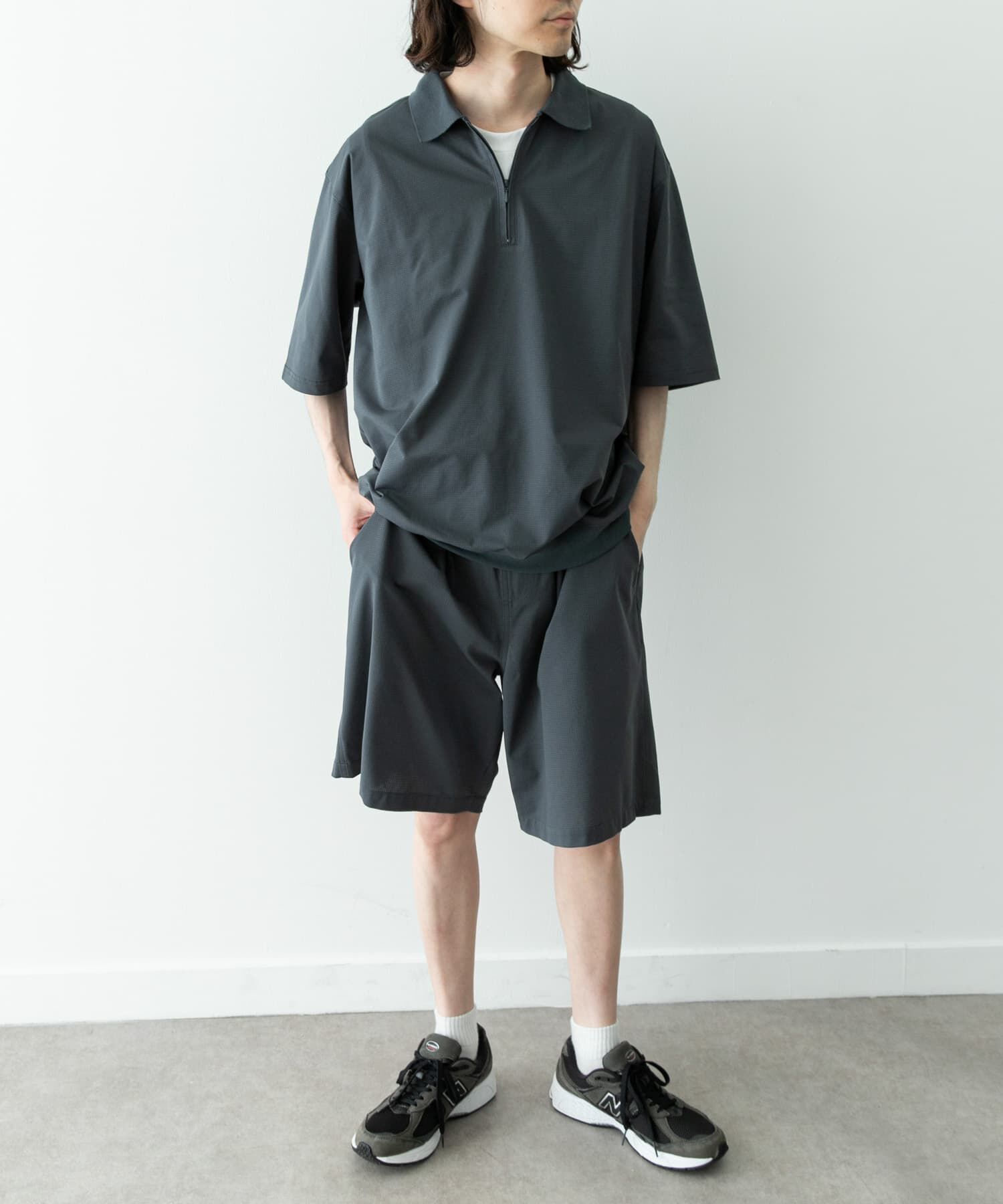 Sonny Label 「ドットメッシュハーフジッププルオーバー」|シャツ・ブラウス|