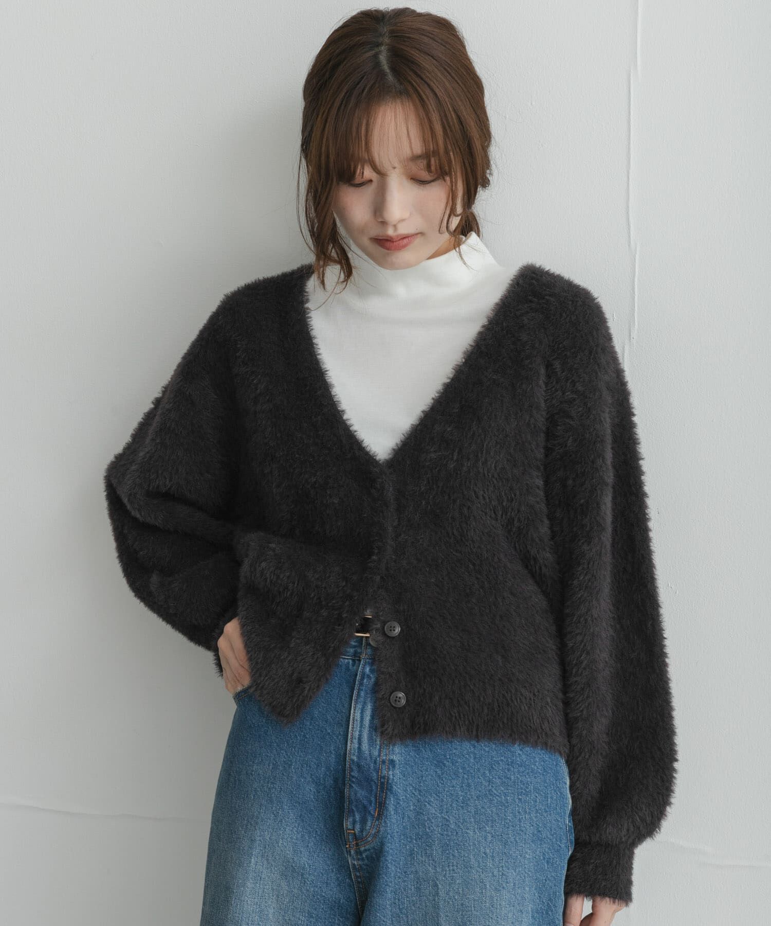 Sonny Label 「フェザーダブルフェイスカーディガン」|カーディガン|