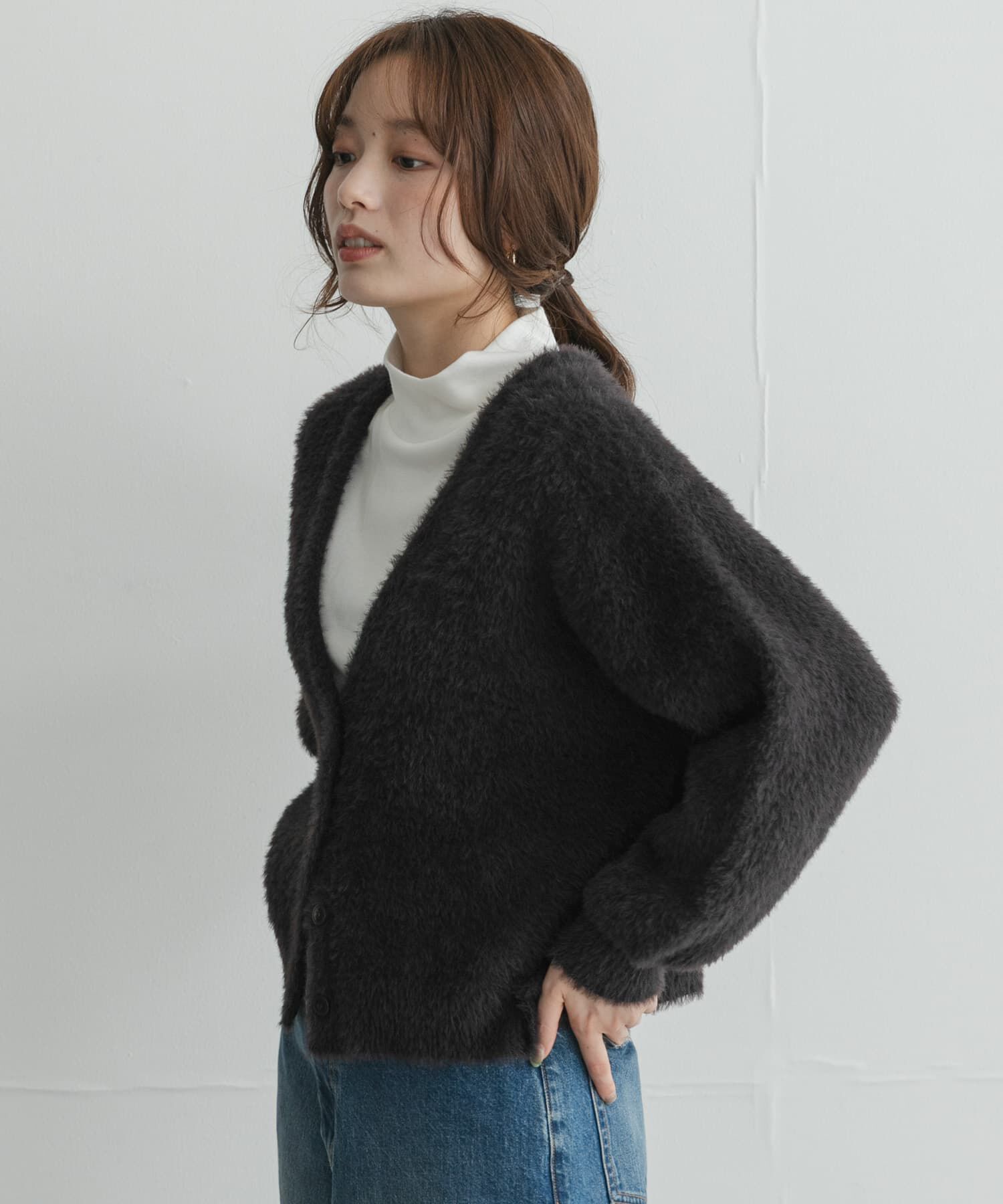 Sonny Label 「フェザーダブルフェイスカーディガン」|カーディガン|