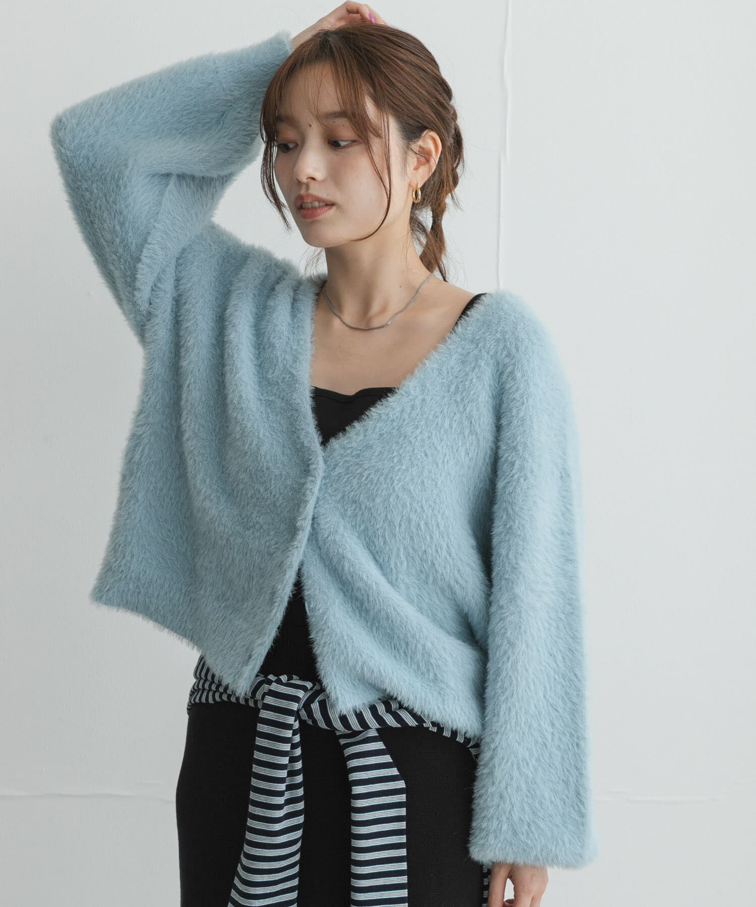 Sonny Label 「フェザーダブルフェイスカーディガン」|カーディガン|