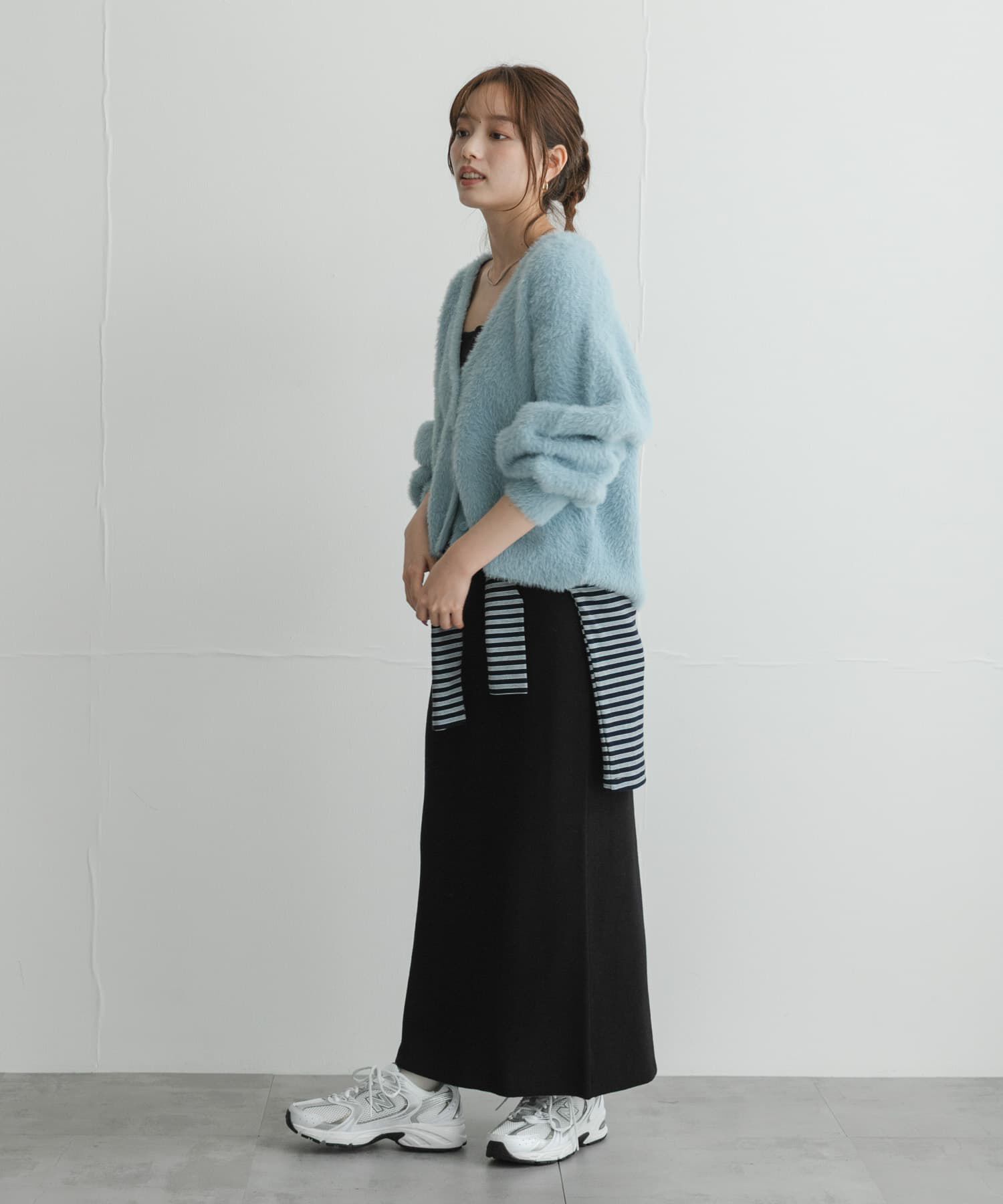 Sonny Label 「フェザーダブルフェイスカーディガン」|カーディガン|