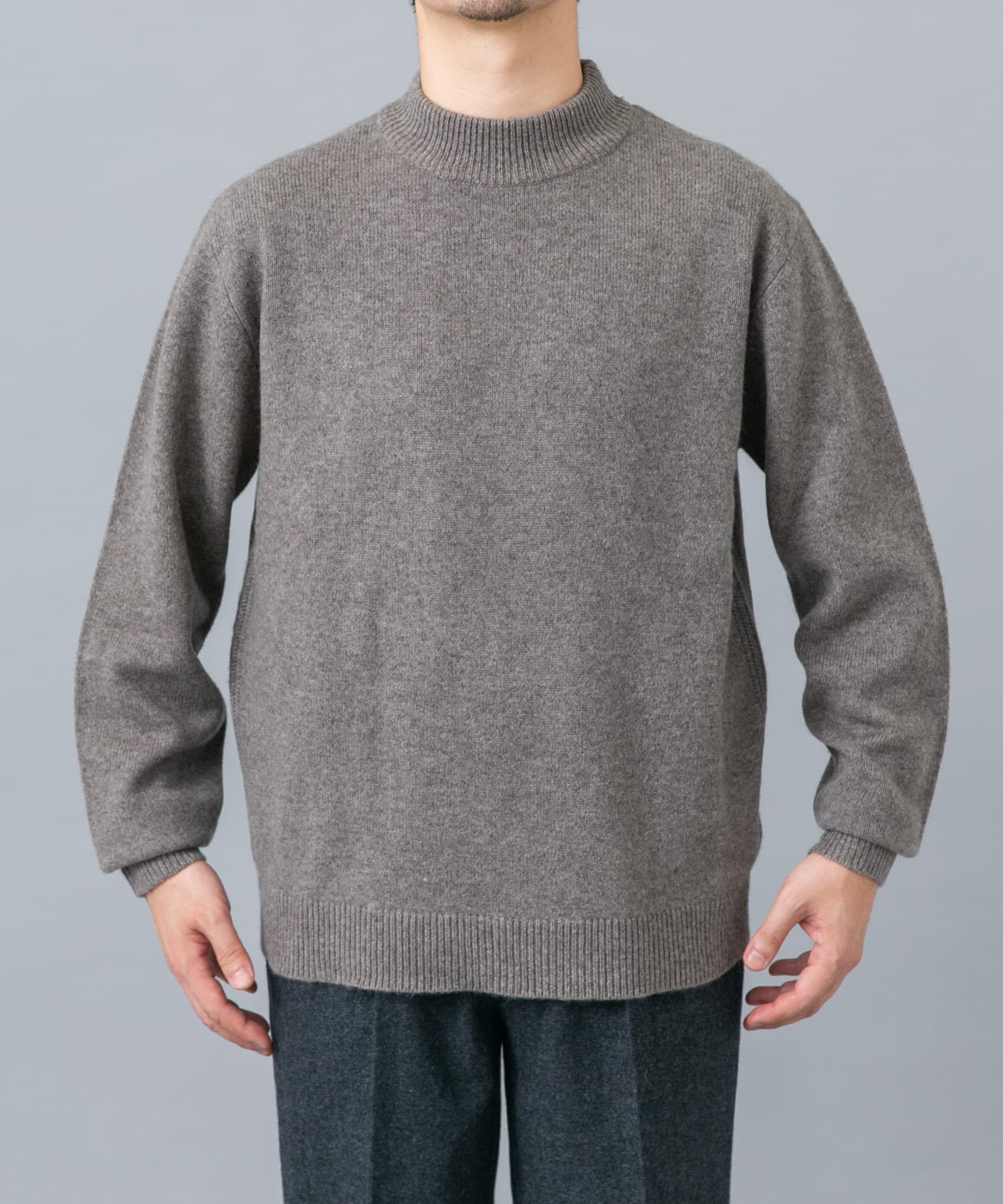 URBAN RESEARCH ROSSO「『XLサイズあり』ハミルトンラムズウールモックネックニット」|ニット・セーター|