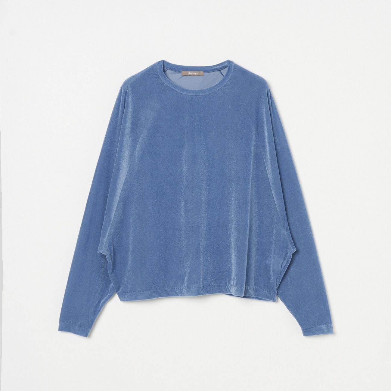 HELIOPOLE「HELIOPOLE VELOUR RAGLAN SLEEVE PULLOVER」|Tシャツ・カットソー|スカイブルー