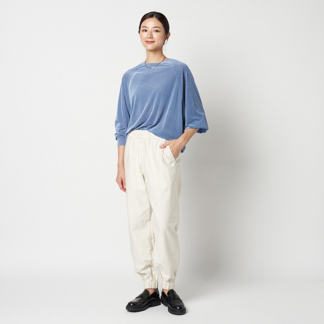 HELIOPOLE「HELIOPOLE VELOUR RAGLAN SLEEVE PULLOVER」|Tシャツ・カットソー|