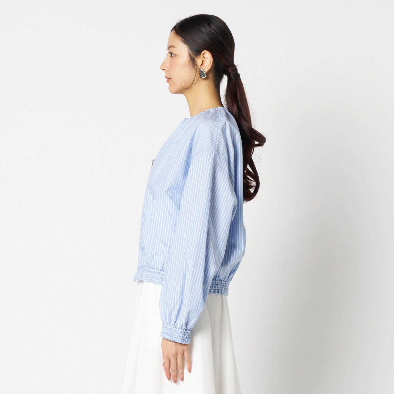 HELIOPOLE「HELIOPOLE STRIPE SHIRT BLOUSON」|ブルゾン・スタジャン|