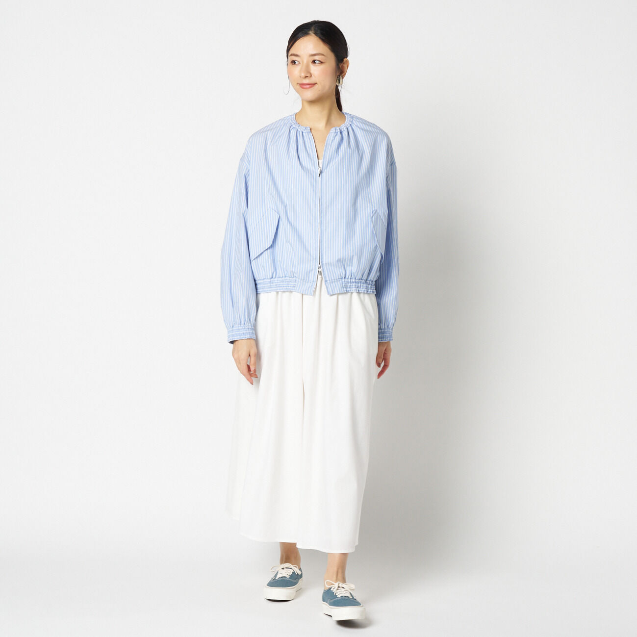 HELIOPOLE「HELIOPOLE STRIPE SHIRT BLOUSON」|ブルゾン・スタジャン|