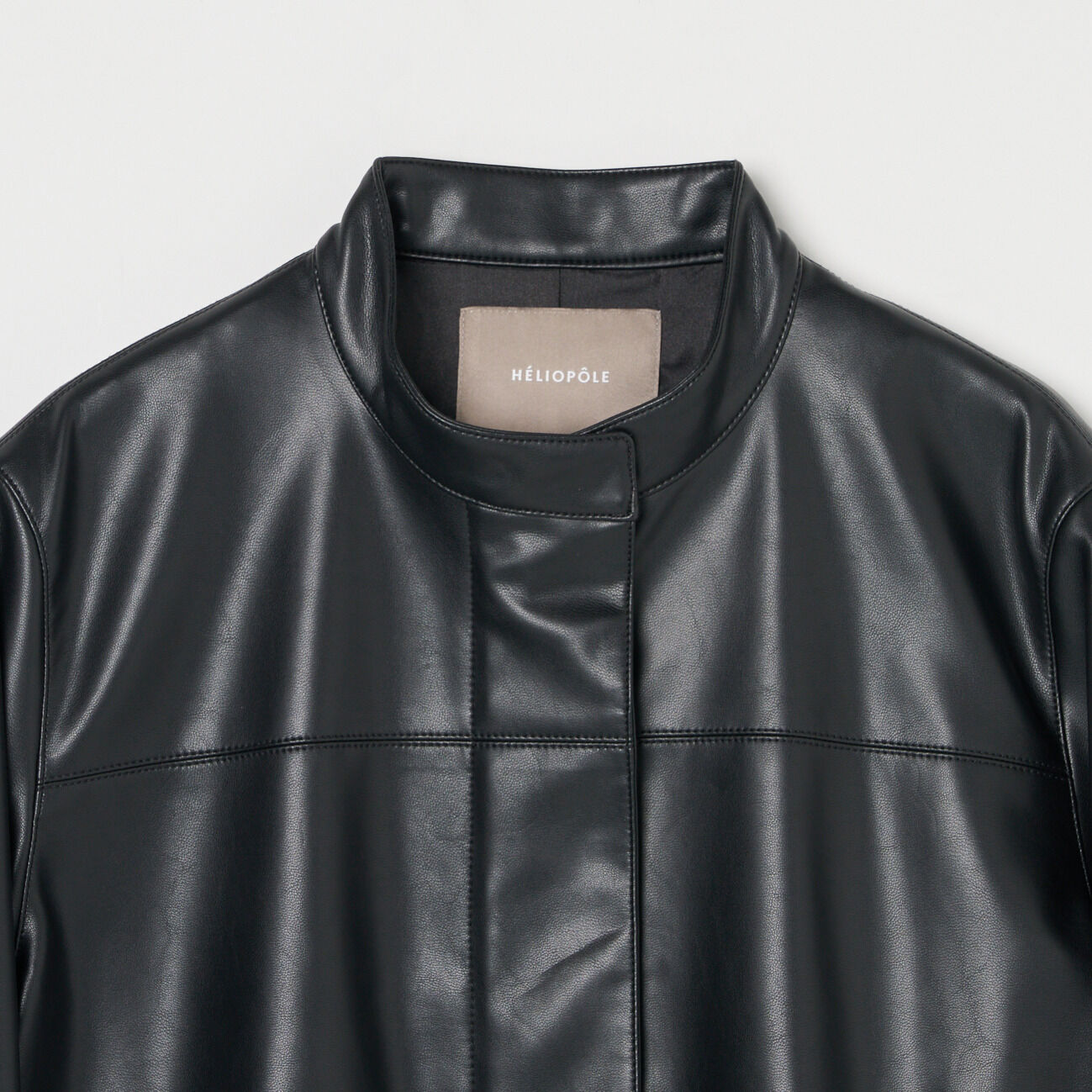 HELIOPOLE「HELIOPOLE SYNTHETIC LEATHER RIDERS JACKET」|ブルゾン・スタジャン|