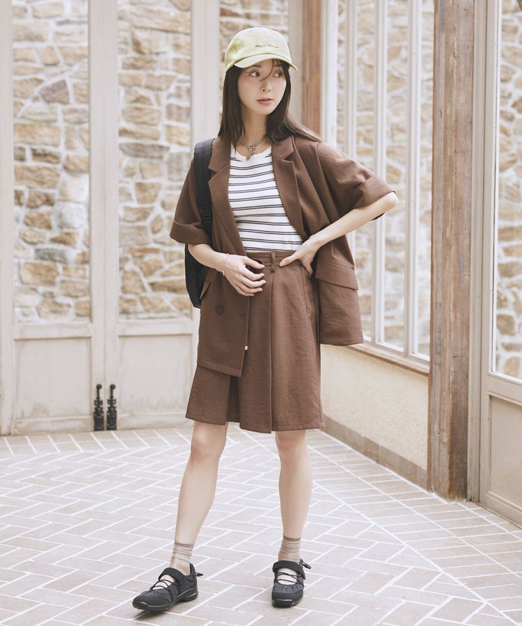earth music&ecology「【セットアップ対応】ウエストリボンバミューダパンツ」|その他|