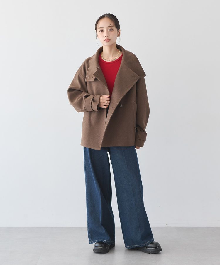 earth music&ecology「【WEB限定】フロントZIPバックレースアップデニム」|デニム|