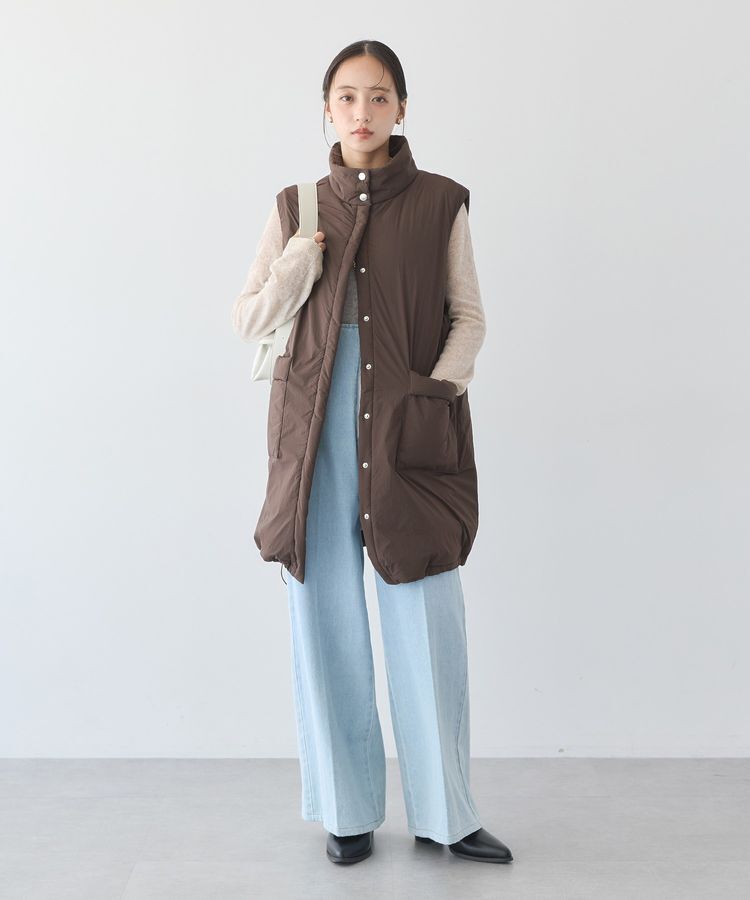 earth music&ecology「【WEB限定】フロントZIPバックレースアップデニム」|デニム|