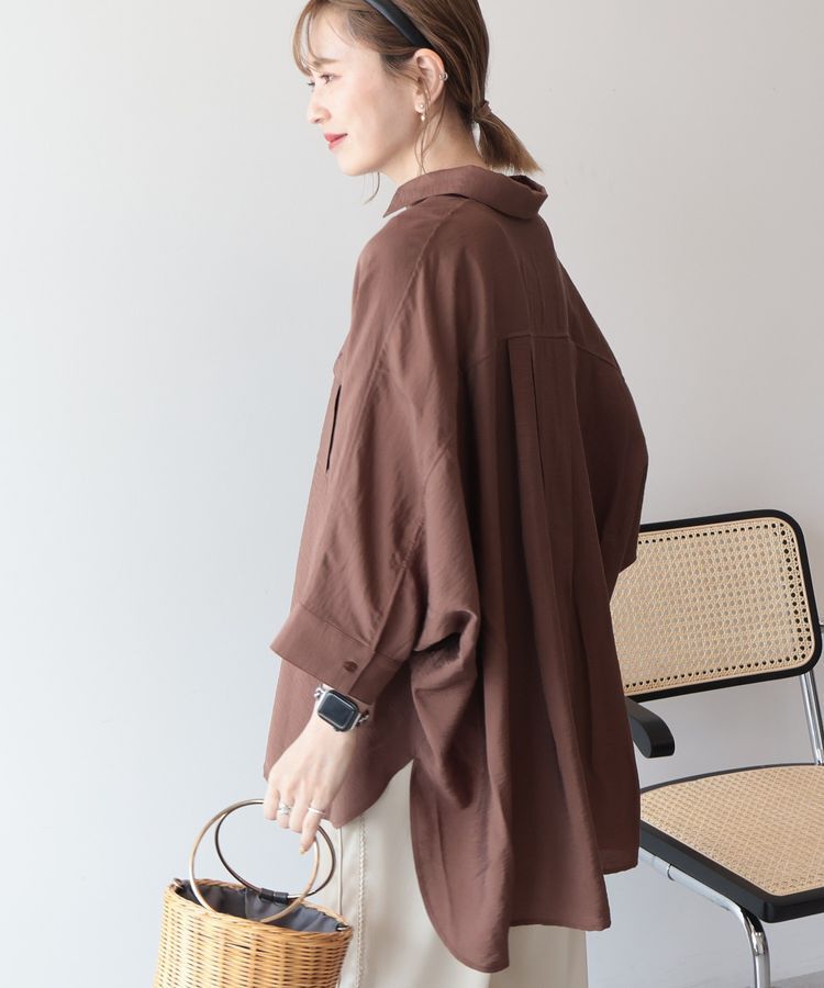 AMERICAN HOLIC「【WEB限定】接触冷感Wポケットシャツチュニック」|シャツ・ブラウス|