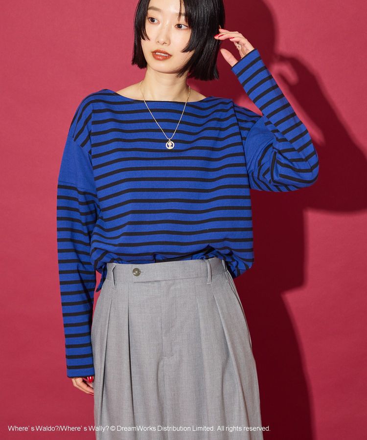 AMERICAN HOLIC「【WHERE'S WALLY?】ボートネックボーダーロンTEE」|Tシャツ・カットソー|
