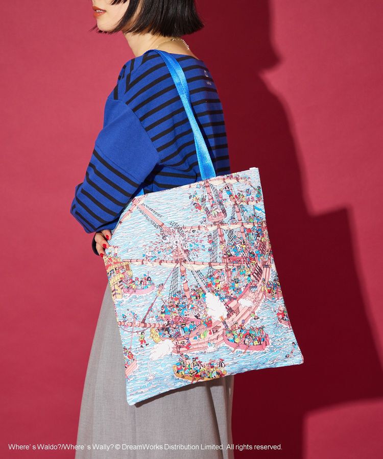 AMERICAN HOLIC「【WHERE'S WALLY?】MAPプリントトートBAG」|トートバッグ|