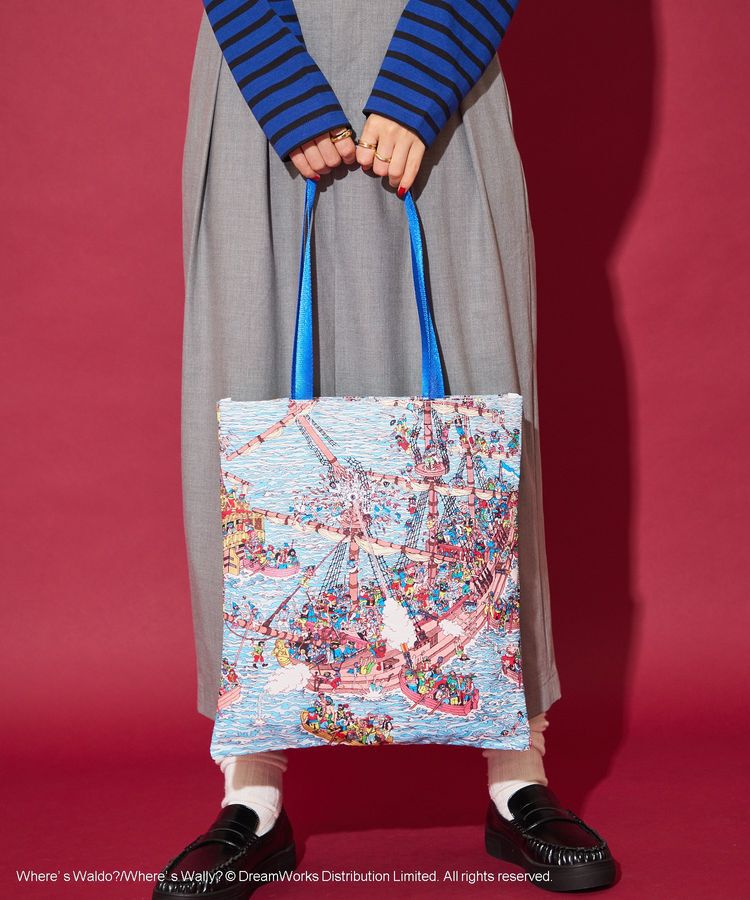 AMERICAN HOLIC「【WHERE'S WALLY?】MAPプリントトートBAG」|トートバッグ|