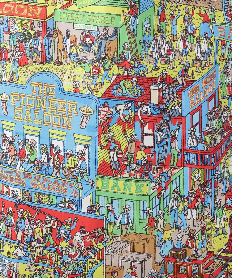 AMERICAN HOLIC「【WHERE'S WALLY?】MAPプリントトートBAG」|トートバッグ|