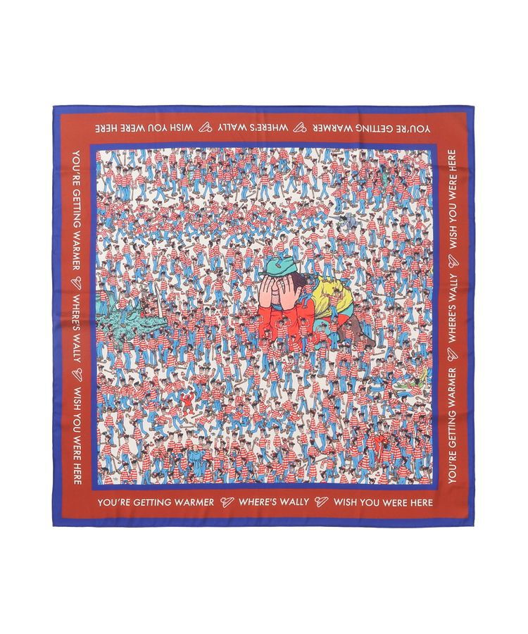 AMERICAN HOLIC「【WHERE'S WALLY?】MAPプリントスカーフ」|バンダナ・スカーフ|
