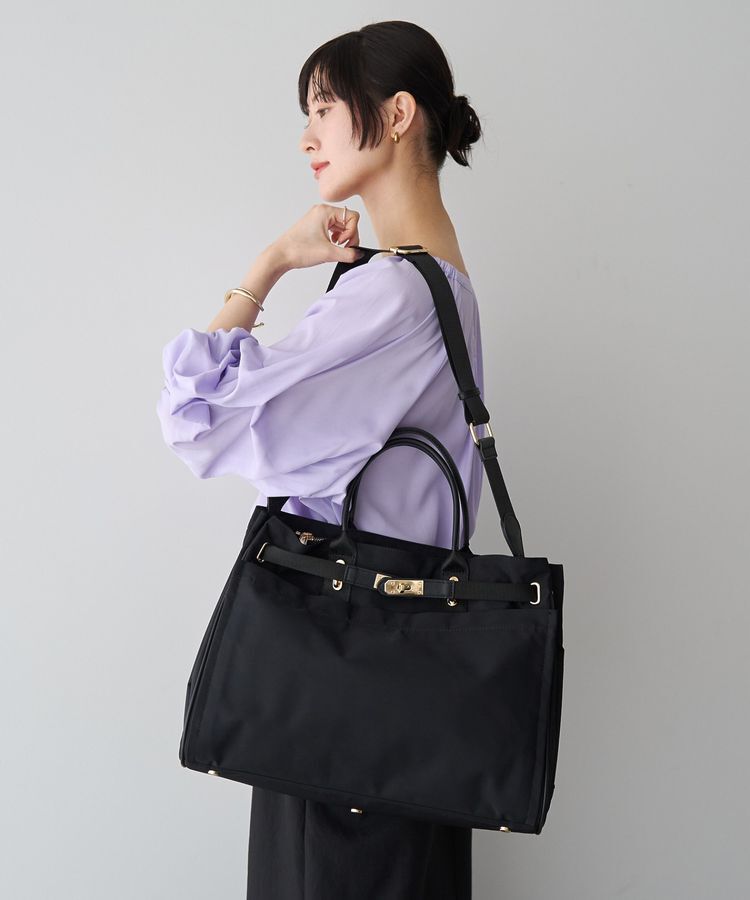YECCA VECCA「【story】PL BELTED TOTE L」|トートバッグ|