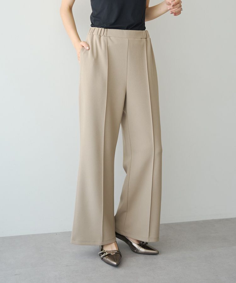 YECCA VECCA「イージーカットジョーゼットパンツ」|その他|Beige