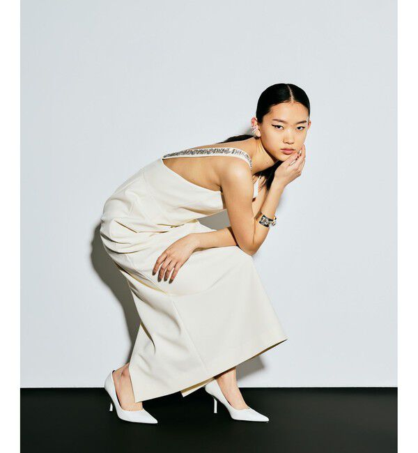 LOULOU WILLOUGHBY「【LOULOU WILLOUGHBY】ビジュージャンパースカート」|ワンピース|