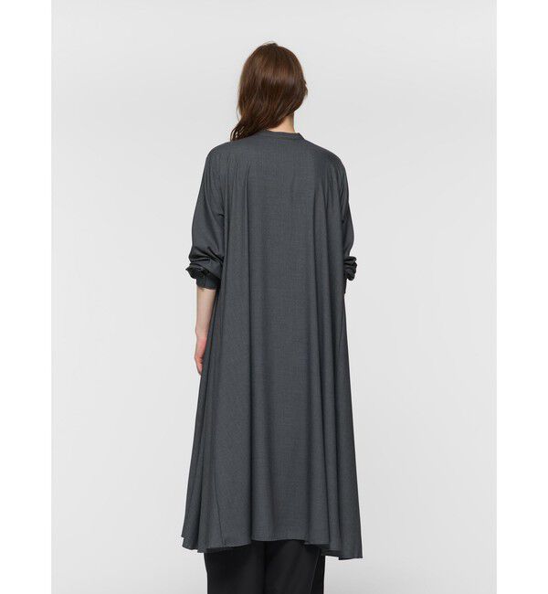 mizuiro ind「mizuiro ind T/Rスタンドカラーフレアワンピース」|ワンピース|