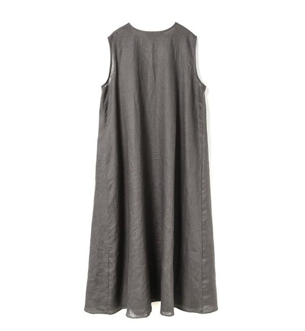mizuiro ind「mizuiro ind リネンVネックフレアワンピース」|ワンピース|