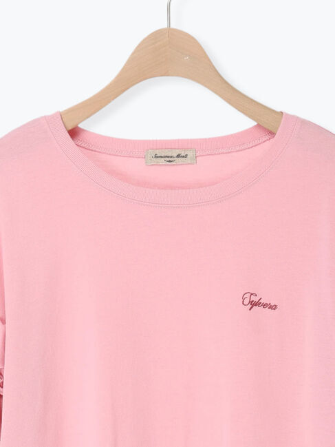 Samansa Mos2「【接触冷感/UVカット】フリル袖カットソー」|Tシャツ・カットソー|