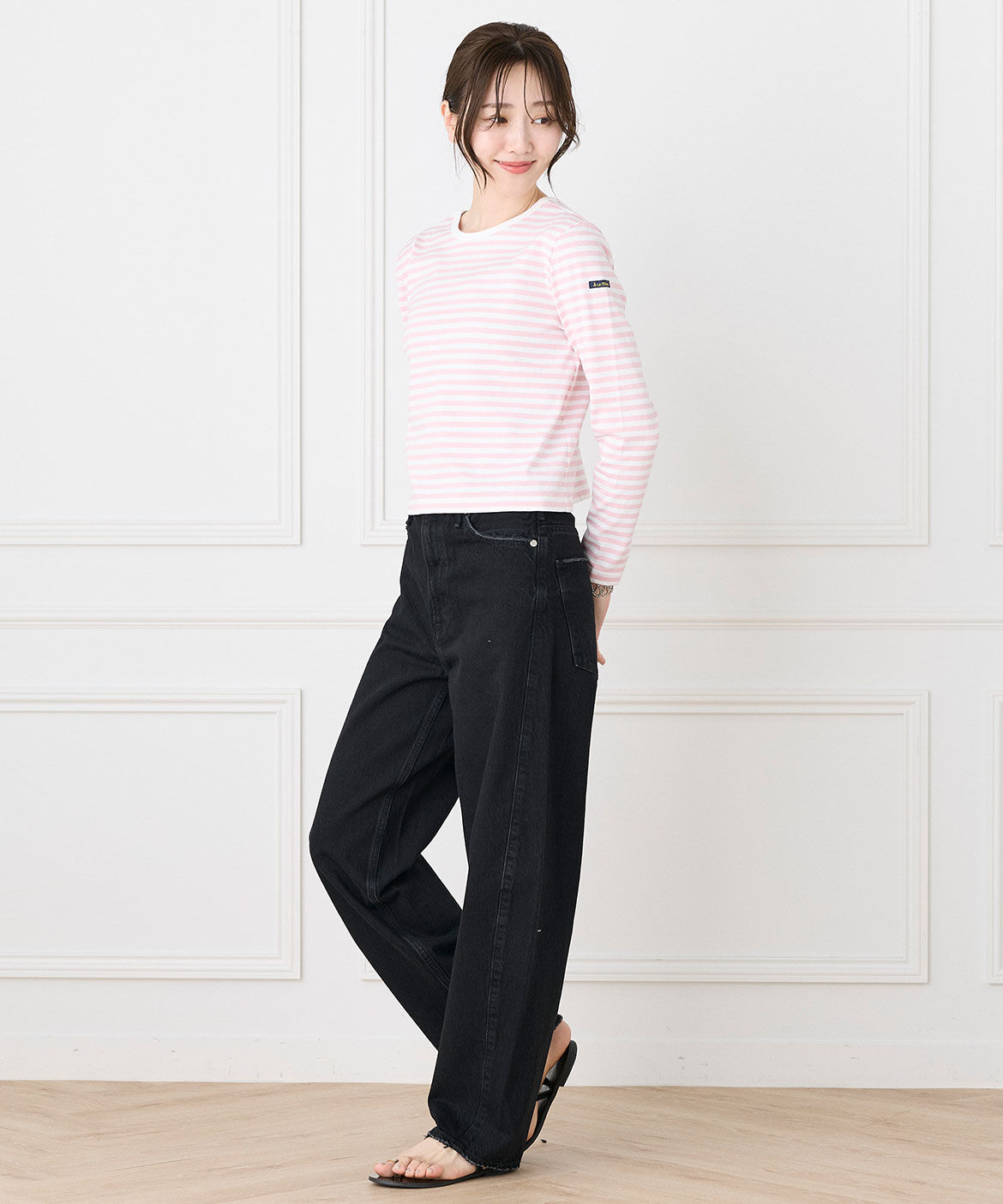 INED「ルミノア ボーダーカットソー MADEMOISELLE《Le minor》」|Tシャツ・カットソー|