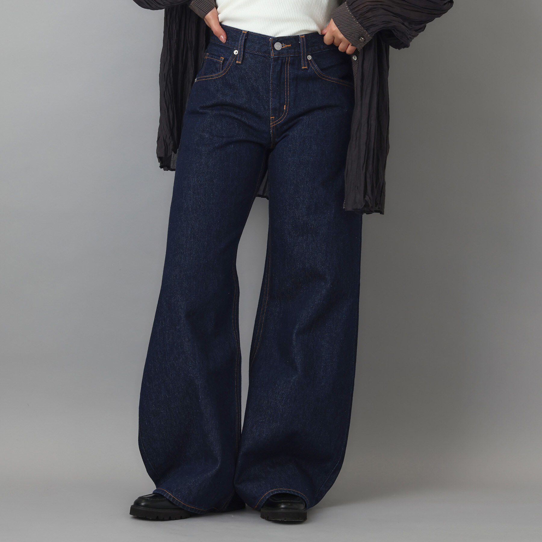 DRESSTERIOR「LEVIS（リーバイス）TEARDROP ワイドデニムパンツ」|デニム|