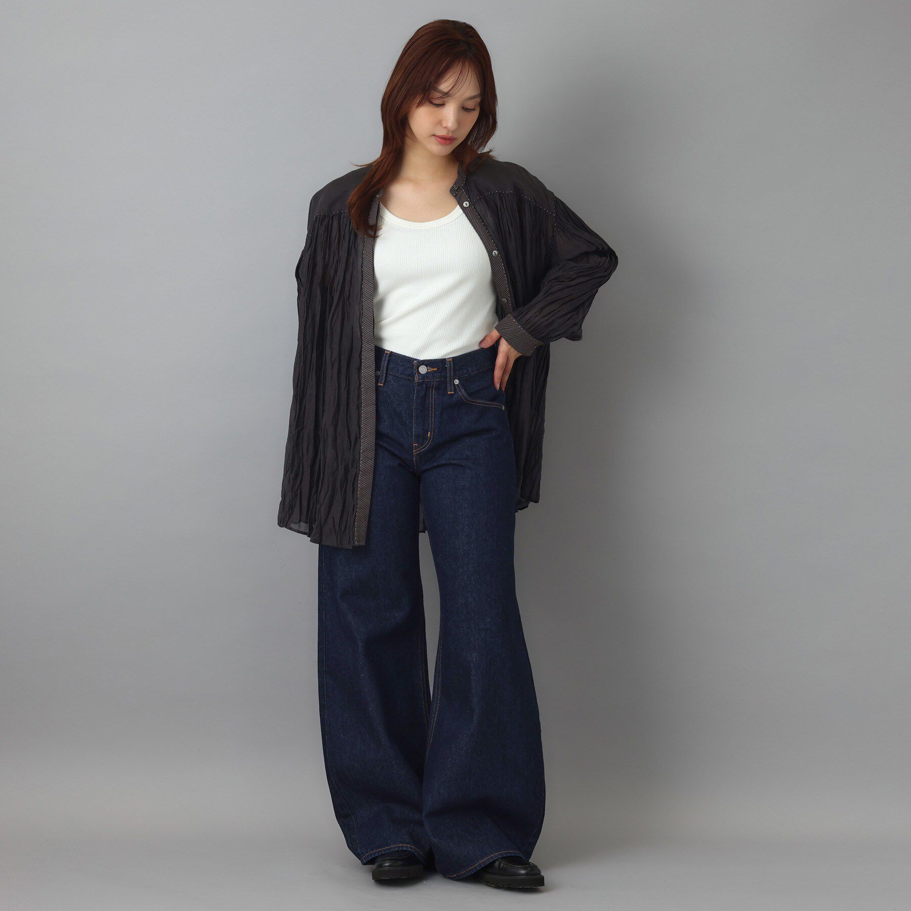 DRESSTERIOR「LEVIS（リーバイス）TEARDROP ワイドデニムパンツ」|デニム|