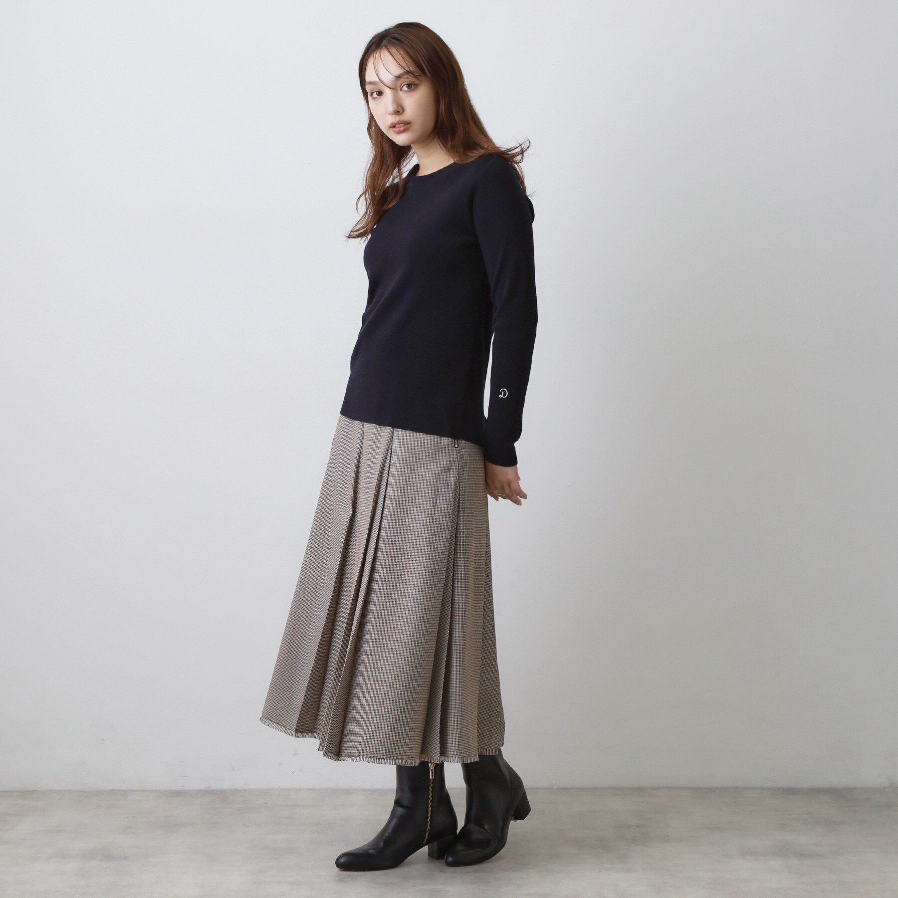 DRESSTERIOR「ストレッチ フルニードルニット」|ニット・セーター|