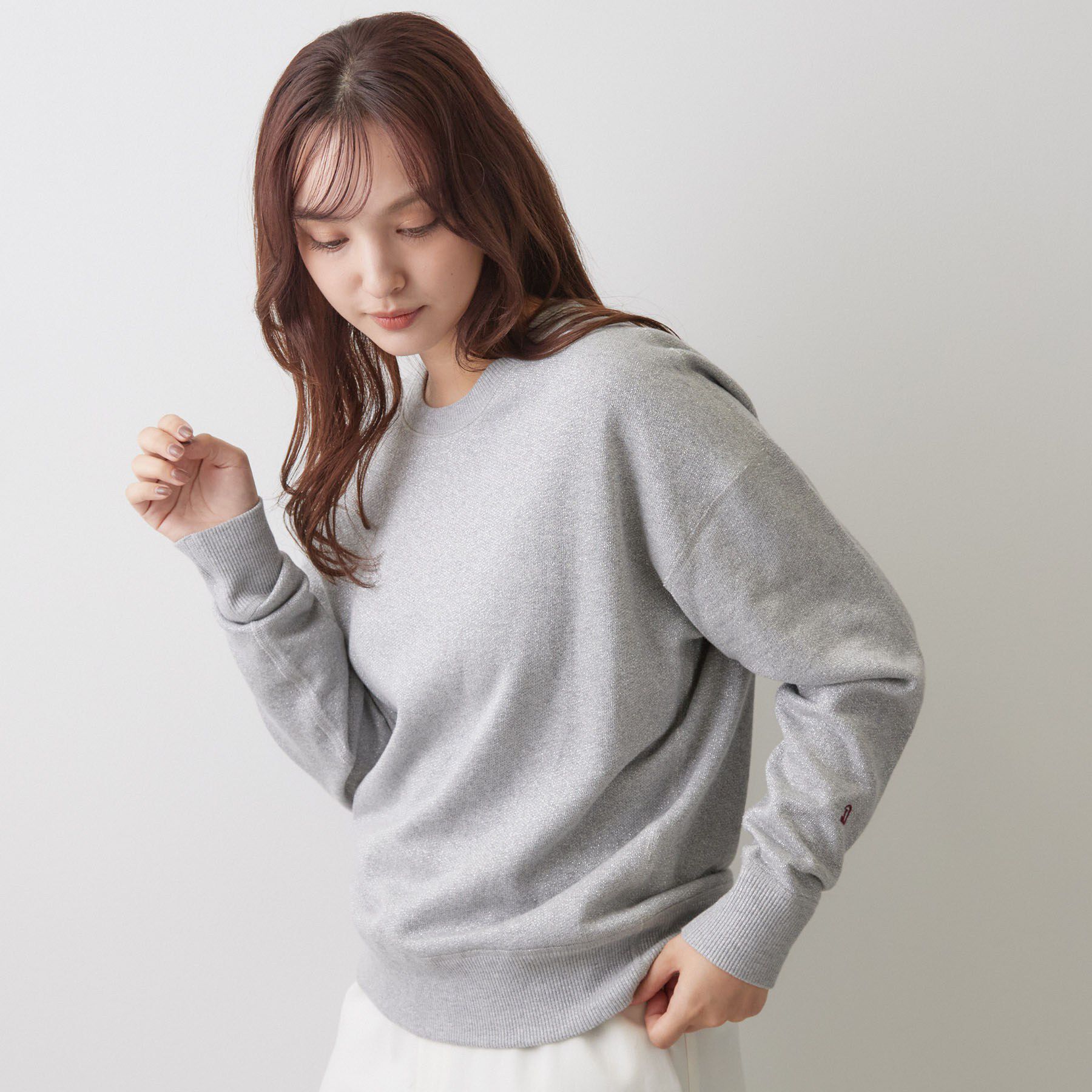 DRESSTERIOR「ラメ裏毛 プルオーバー」|Tシャツ・カットソー|