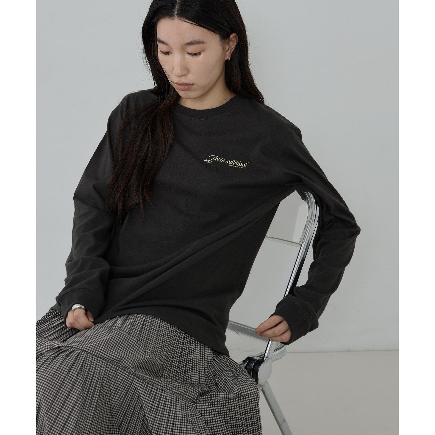 GALLEST「ワンポイントロゴロンT【LIVE紹介／上枝みどりさん着用】」|Tシャツ・カットソー|スミクロ(018)