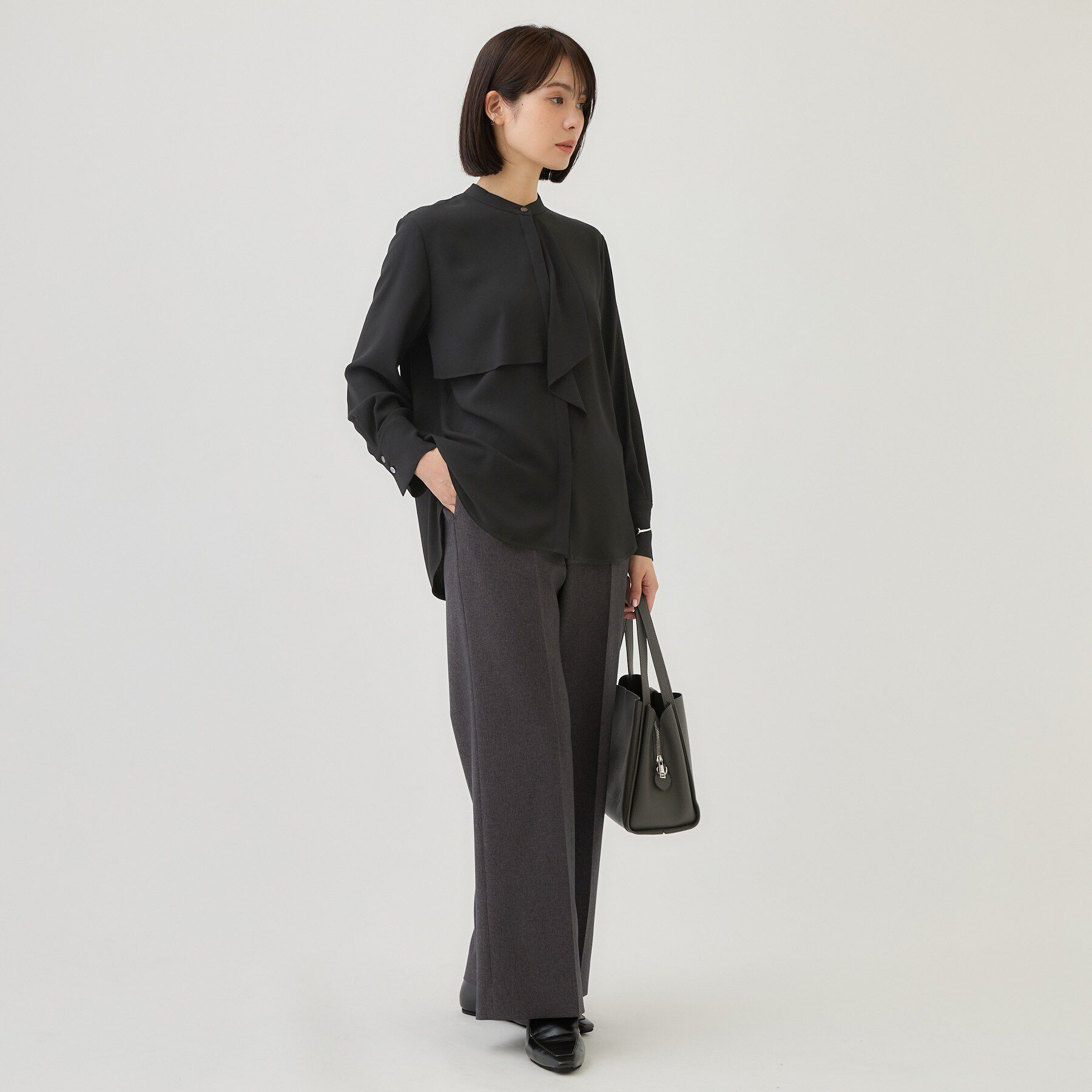INDIVI「【日本製／華やか】フリルデザインブラウス」|シャツ・ブラウス|